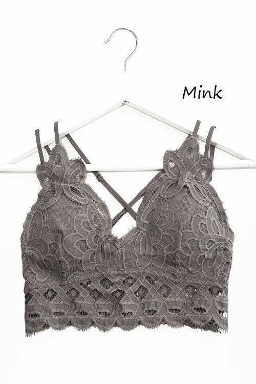 Scalloped Lace Cami Bralette - Roaming Gypsy Boutique
