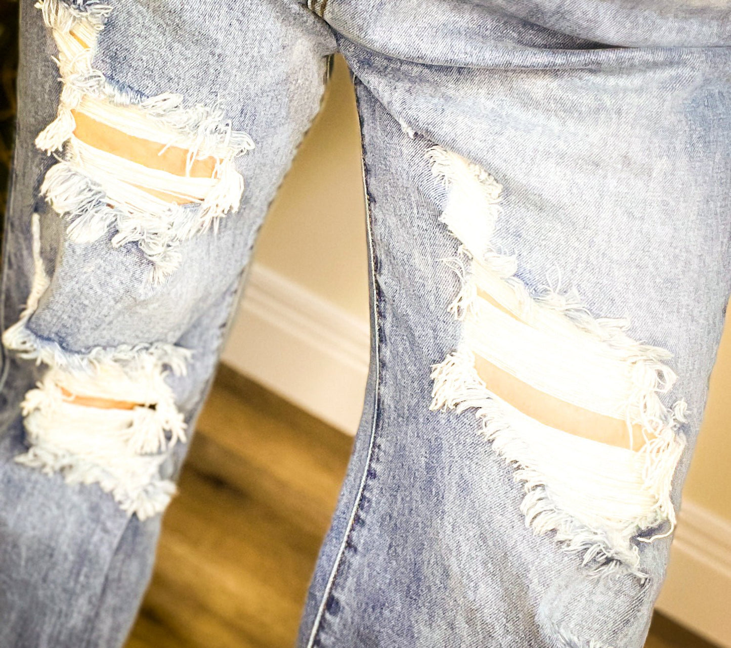 SK Distressed Denim - Roaming Gypsy Boutique