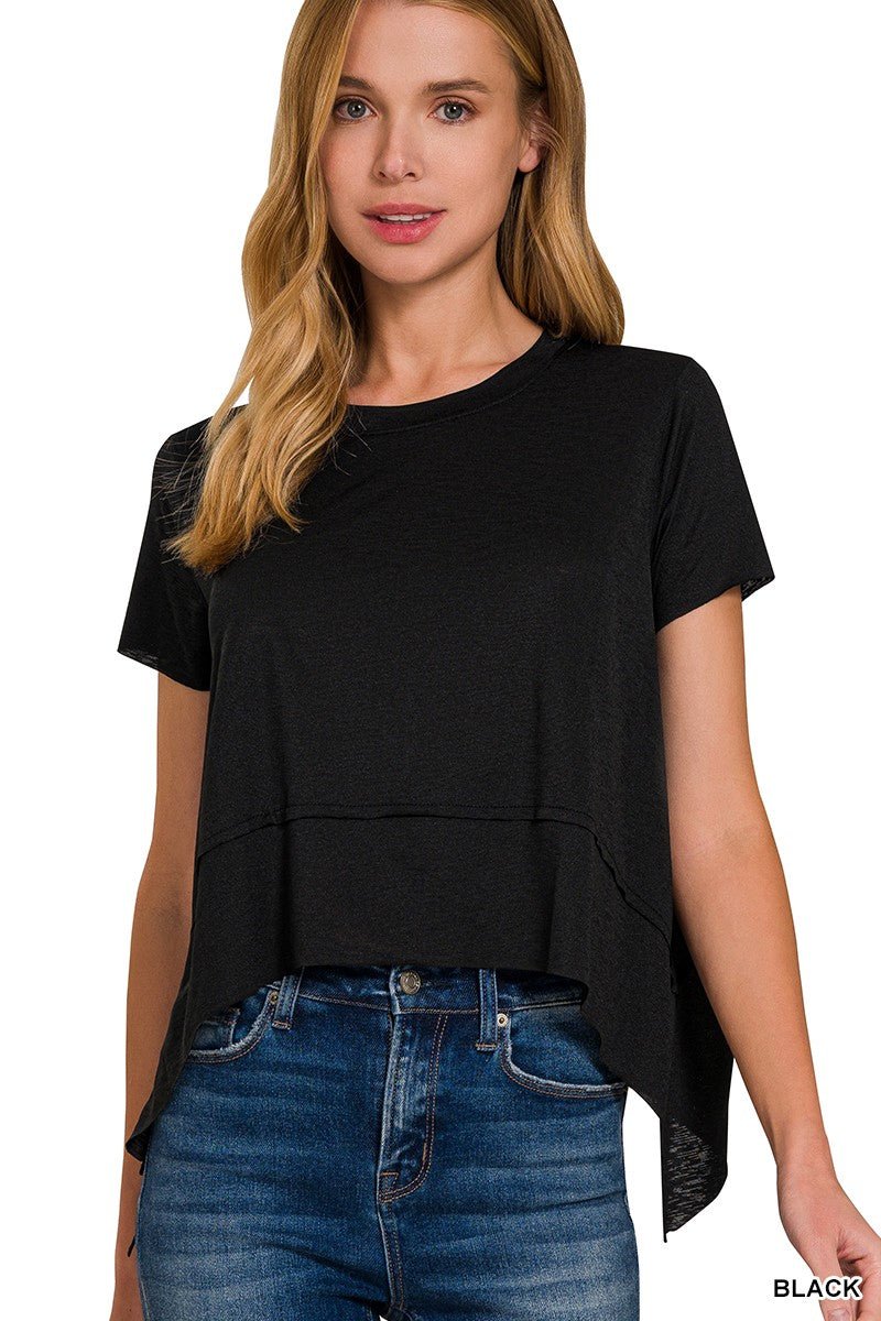 Smooth Sails Slit Top - Roaming Gypsy Boutique