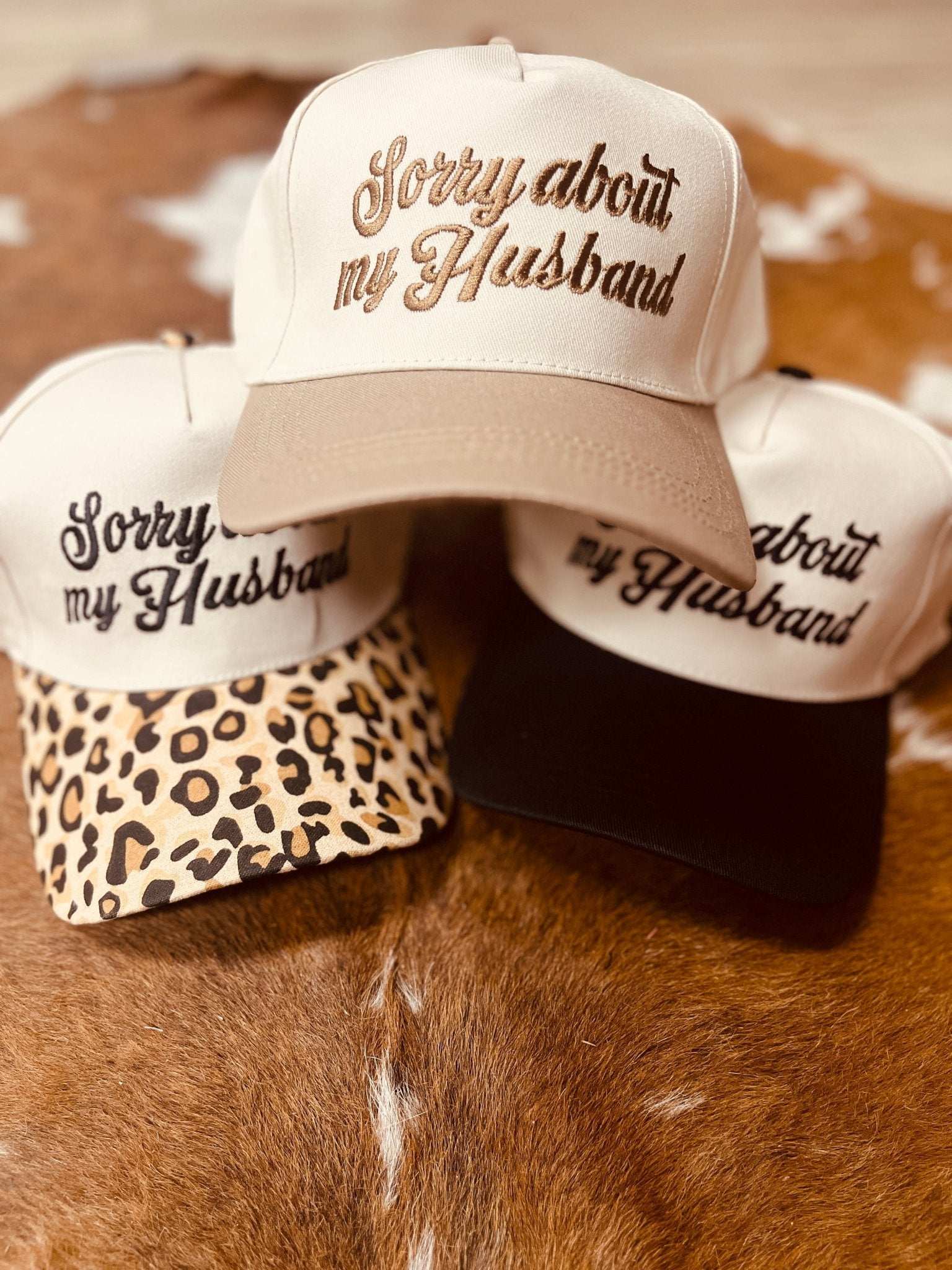 Sorry about my Husband Trucker Hats - Roaming Gypsy Boutique