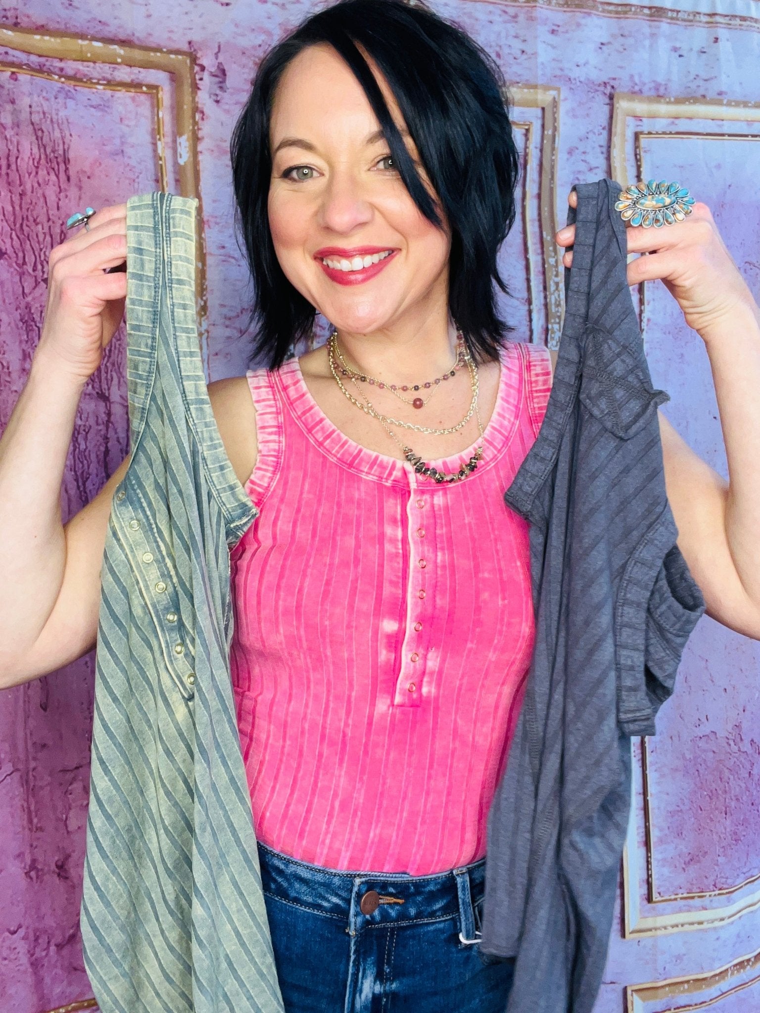 Soulful Henley Tank - Roaming Gypsy Boutique