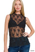 Spicy Sleeveless Lace Top - Roaming Gypsy Boutique