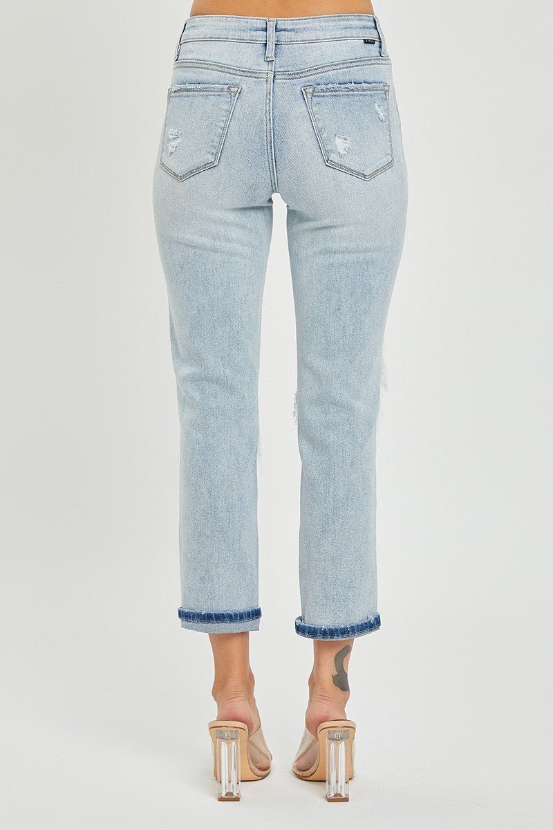 Spring Sparkle Risen Jean - Roaming Gypsy Boutique