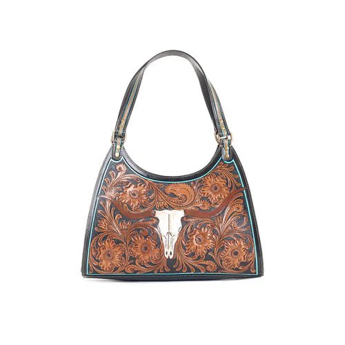 Steer Creek Trail Hand - Tooled Bag - Roaming Gypsy Boutique