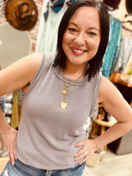 Stella Ribbed Tank - Roaming Gypsy Boutique