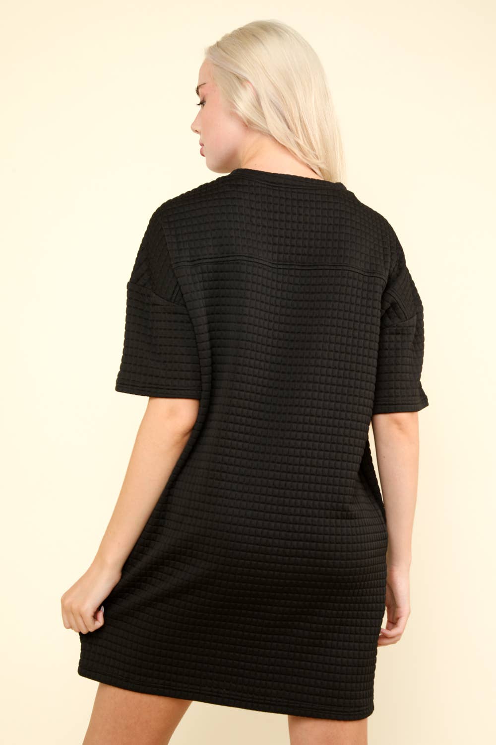 Textured Dreams Tee Dress - Roaming Gypsy Boutique