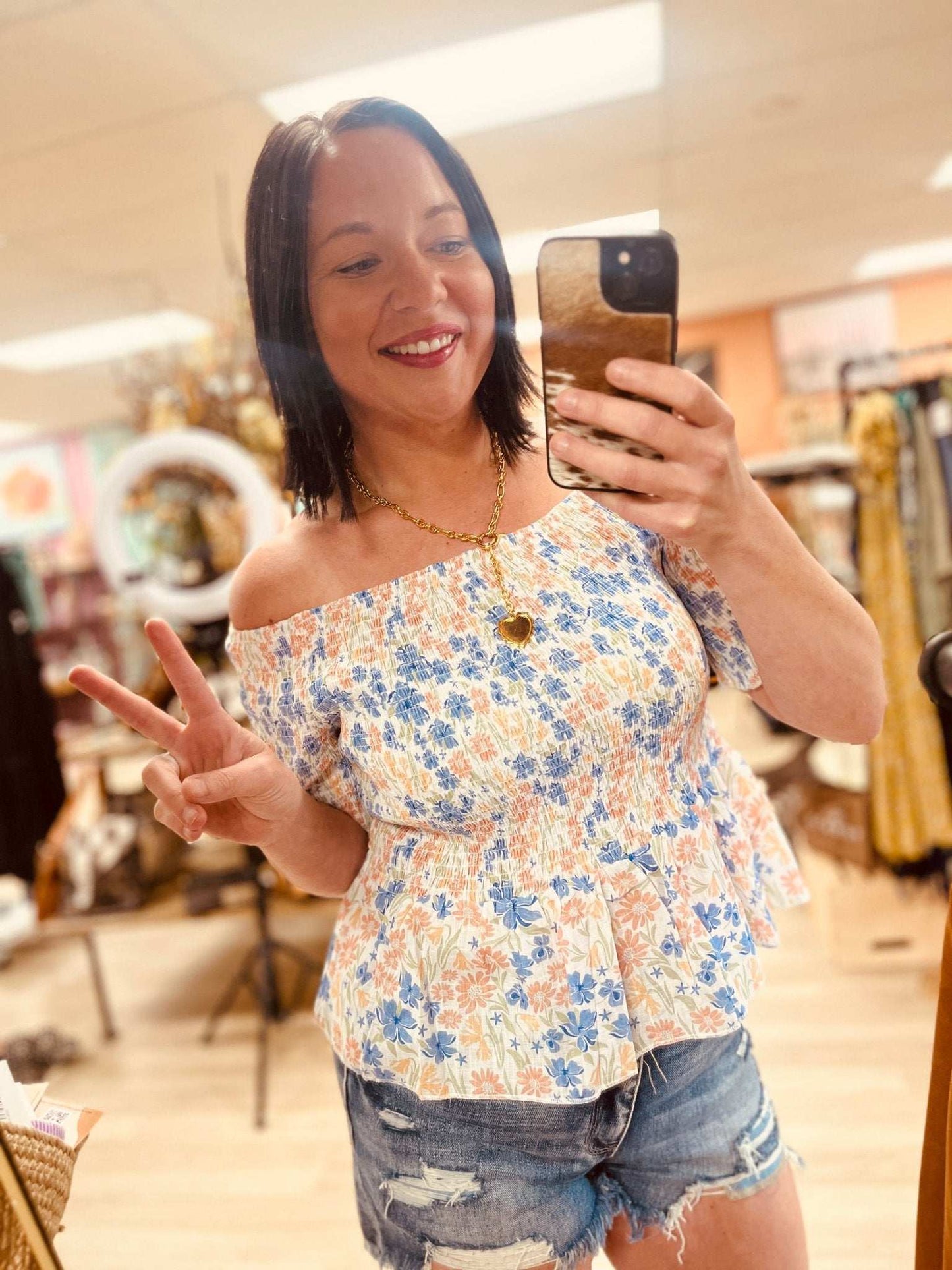 The Essie Floral Top - Roaming Gypsy Boutique
