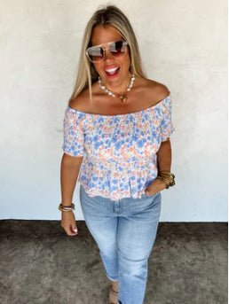 The Essie Floral Top - Roaming Gypsy Boutique