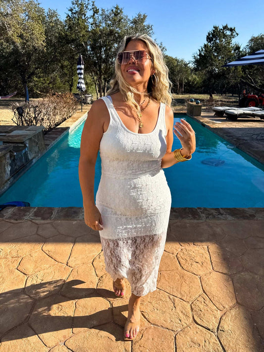 The Leely Lace Dress - Roaming Gypsy Boutique