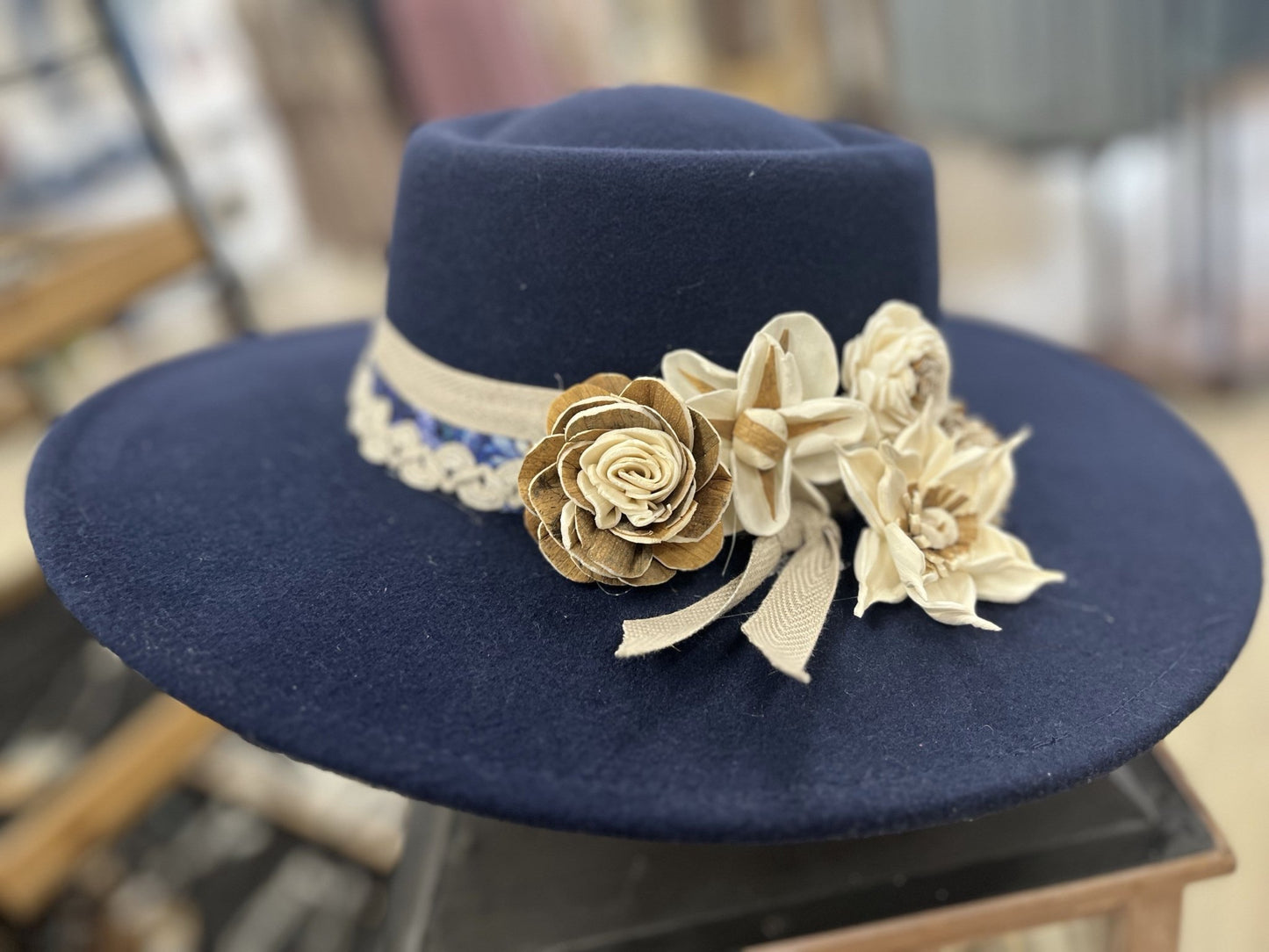 The Navy Woodland Hat - Roaming Gypsy Boutique