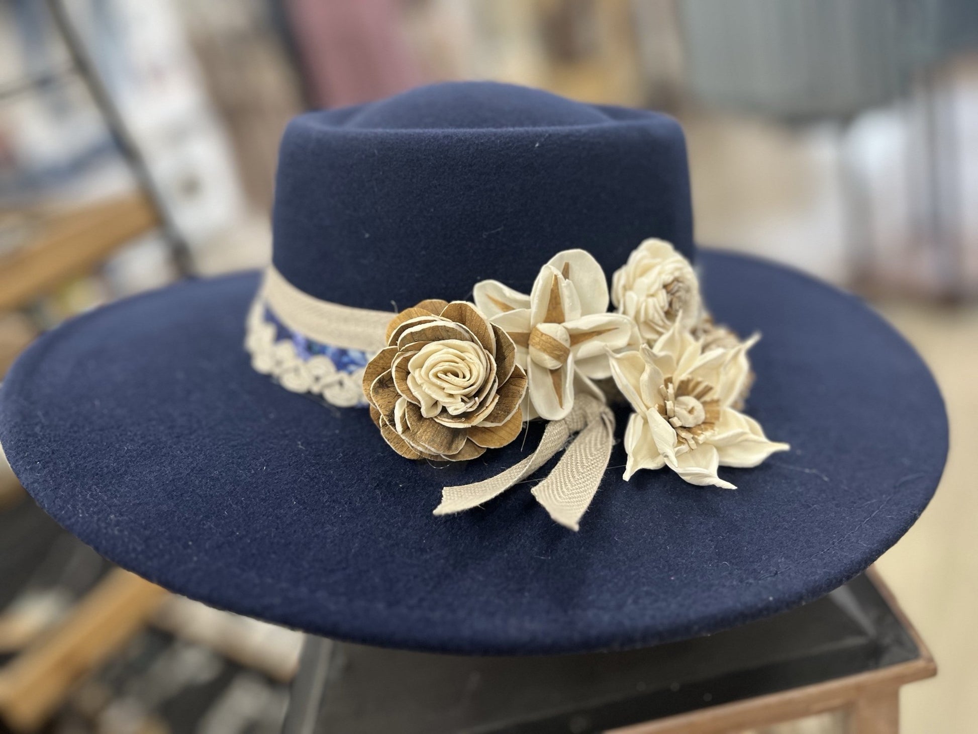The Navy Woodland Hat - Roaming Gypsy Boutique