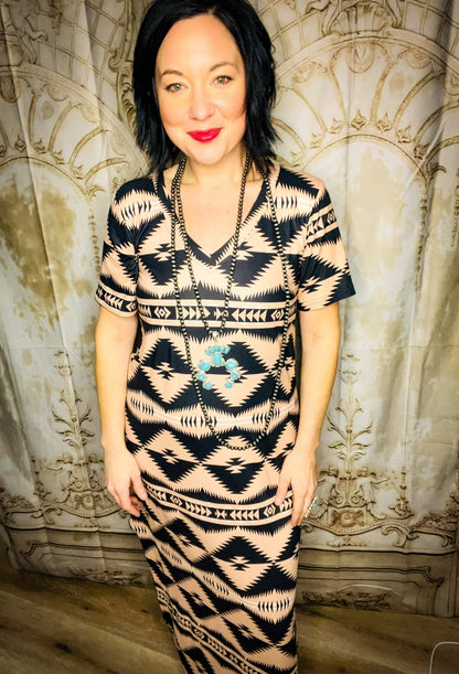 The Savanna Desert Dress - Roaming Gypsy Boutique