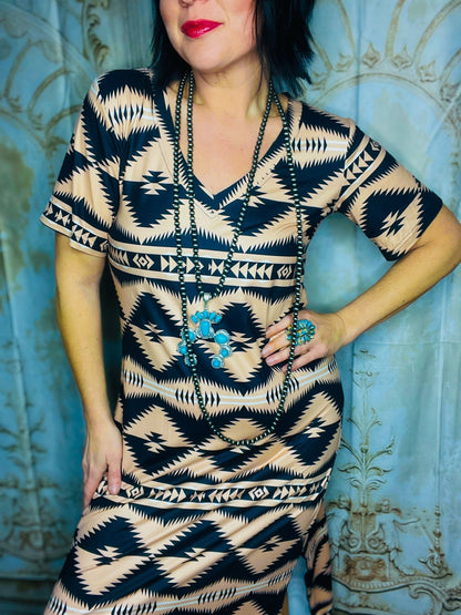 The Savanna Desert Dress - Roaming Gypsy Boutique