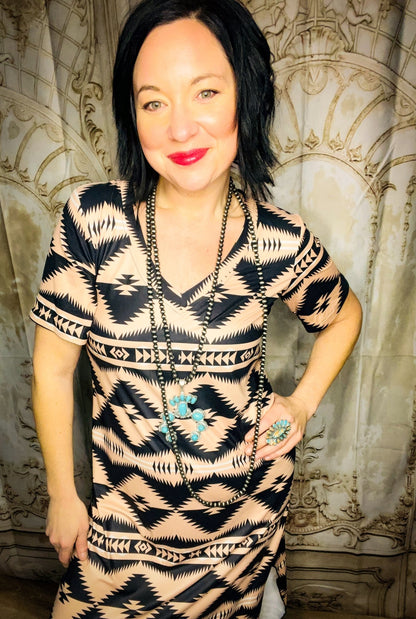 The Savanna Desert Dress - Roaming Gypsy Boutique