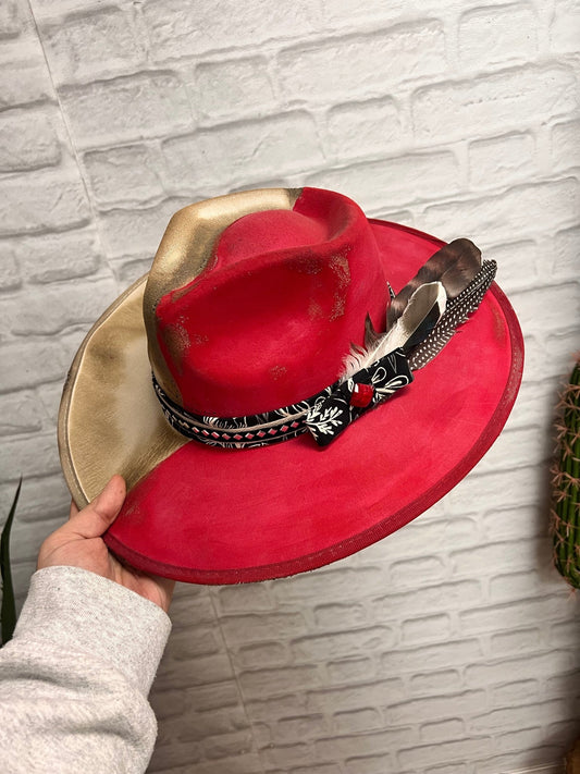 The Taupe Ruby Wide Brim - Roaming Gypsy Boutique