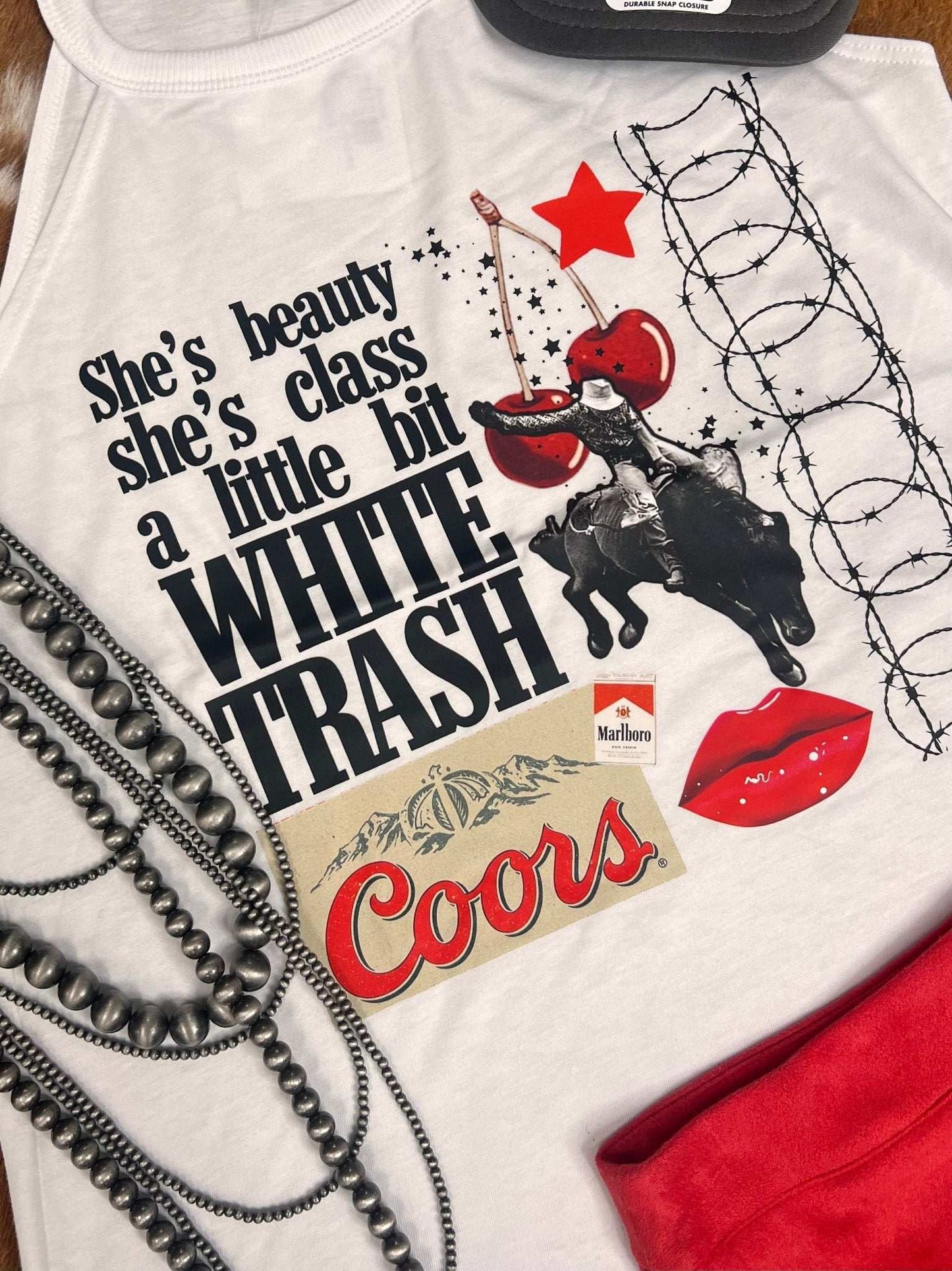 The White Trash Collage Tank - Roaming Gypsy Boutique