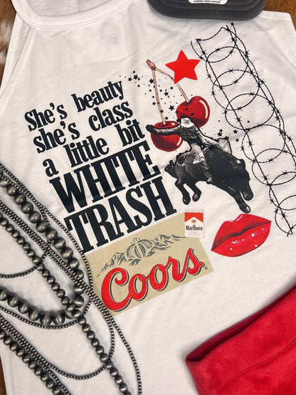 The White Trash Collage Tank - Roaming Gypsy Boutique