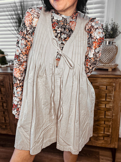 Tied Romper with Pockets - Roaming Gypsy Boutique