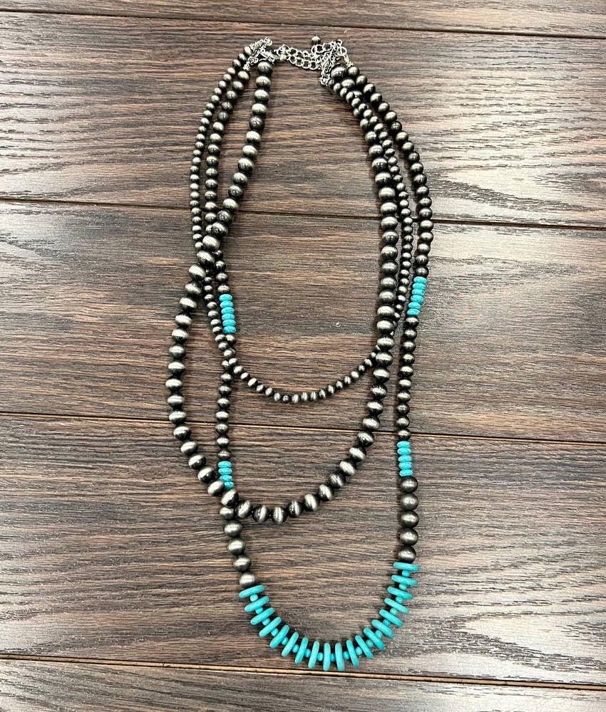 Totum 3 Layer Navajo Necklace - Roaming Gypsy Boutique