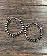 True Turq Navajo Bead Hoop Earrings - Roaming Gypsy Boutique