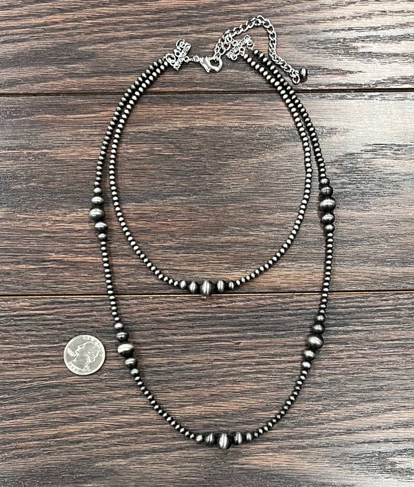 True Turq Single Navajo Bead Necklace - Roaming Gypsy Boutique
