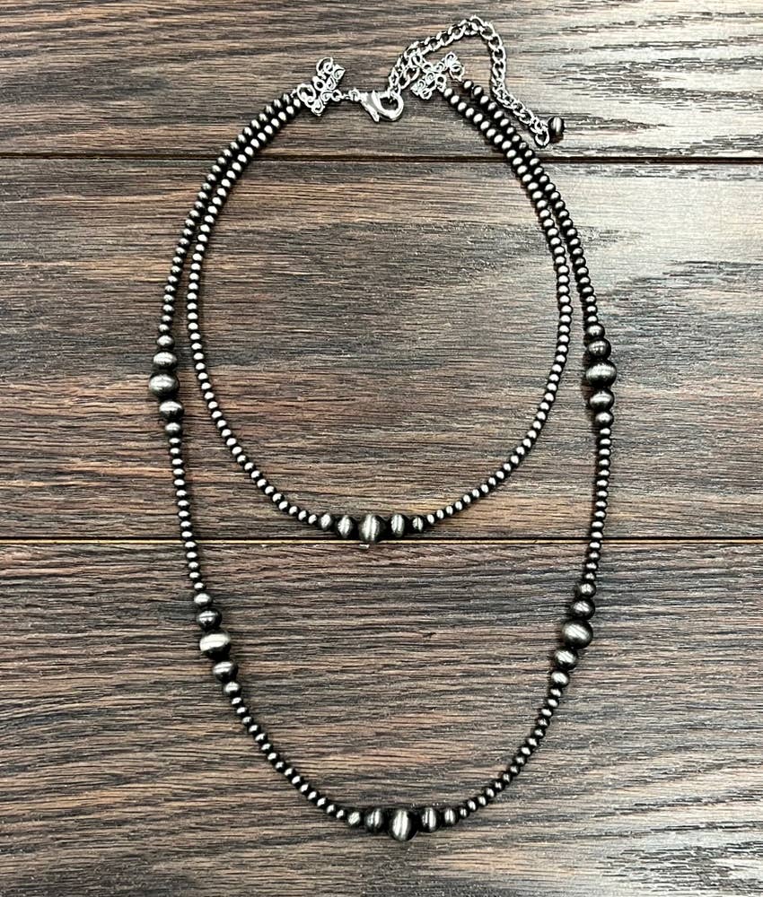 True Turq Single Navajo Bead Necklace - Roaming Gypsy Boutique