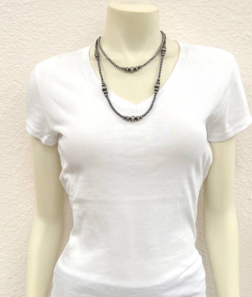 True Turq Single Navajo Bead Necklace - Roaming Gypsy Boutique