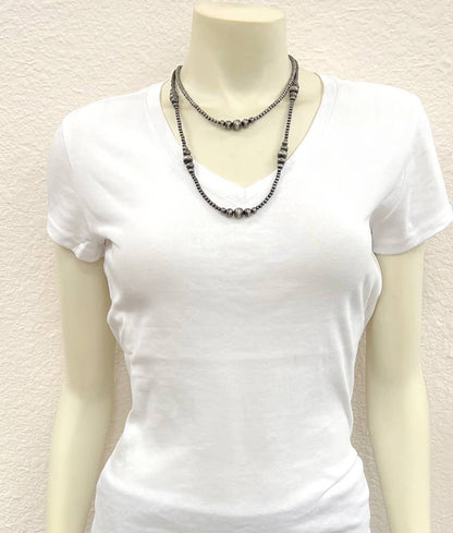True Turq Single Navajo Bead Necklace - Roaming Gypsy Boutique