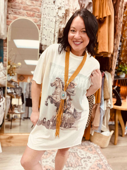 Tucson Vintage Cowboy Dress - Roaming Gypsy Boutique