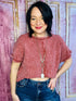Tulsa Sands Waffle Top - Roaming Gypsy Boutique
