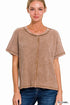 Tulsa Sands Waffle Top - Roaming Gypsy Boutique