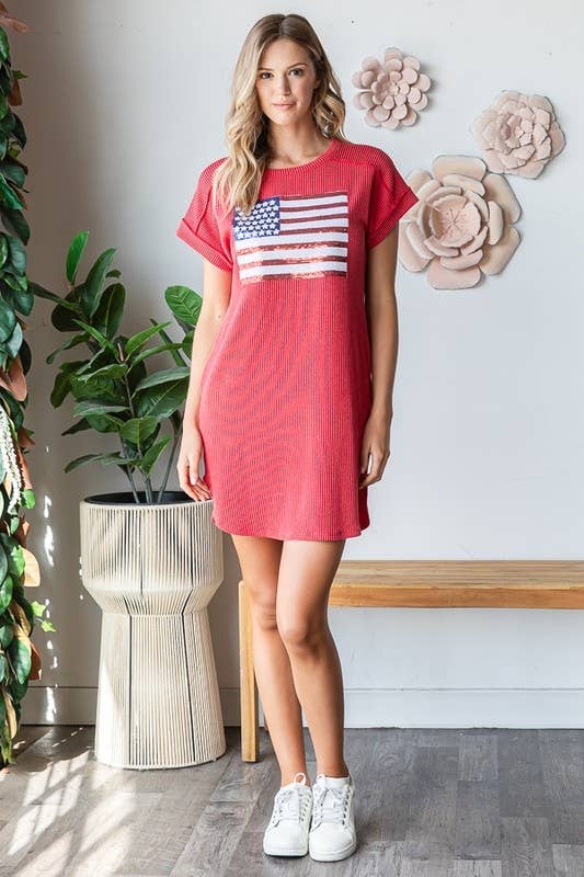 Urban Corded Americana Dress - Roaming Gypsy Boutique