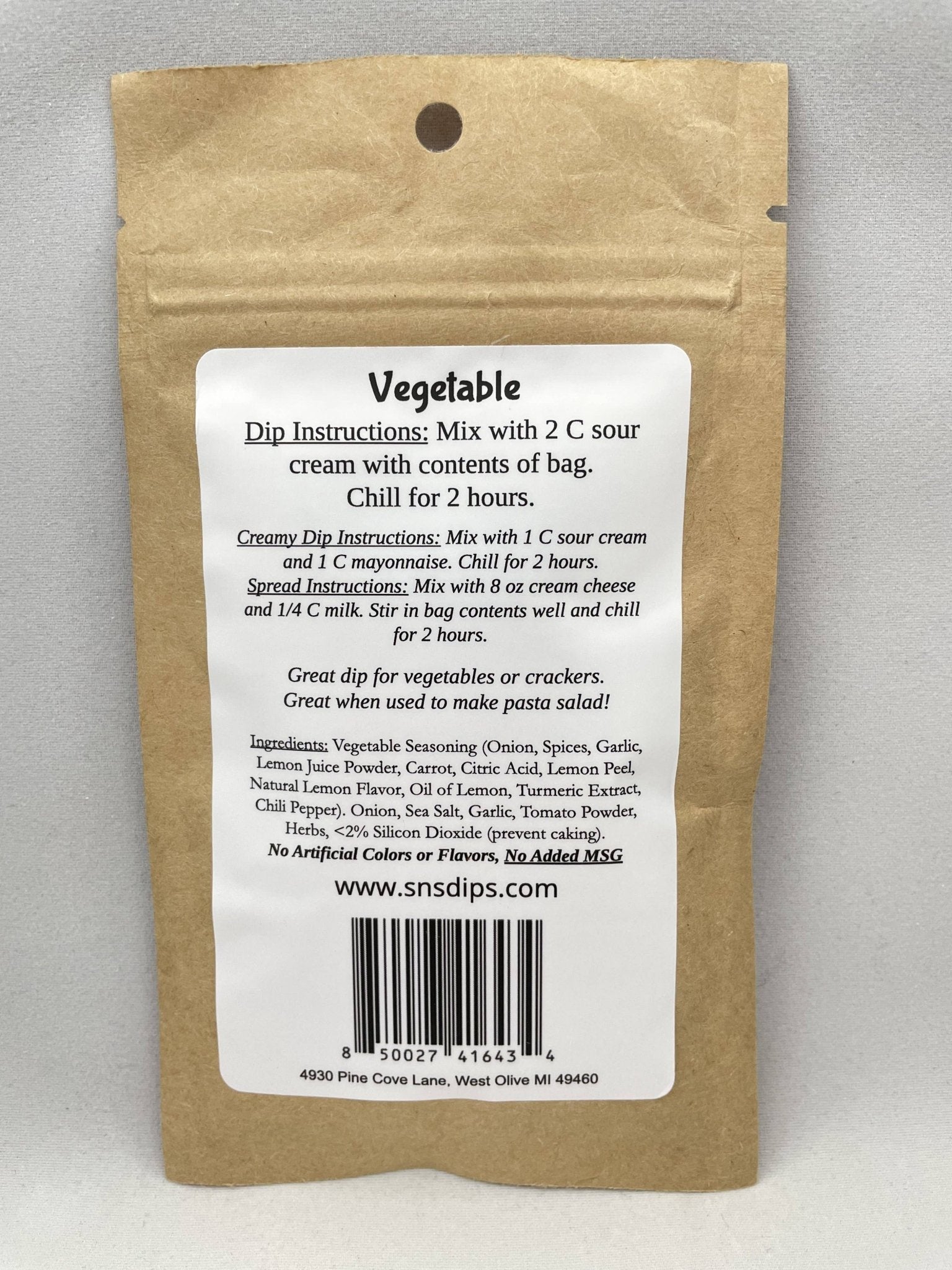 Vegetable Dip - Roaming Gypsy Boutique