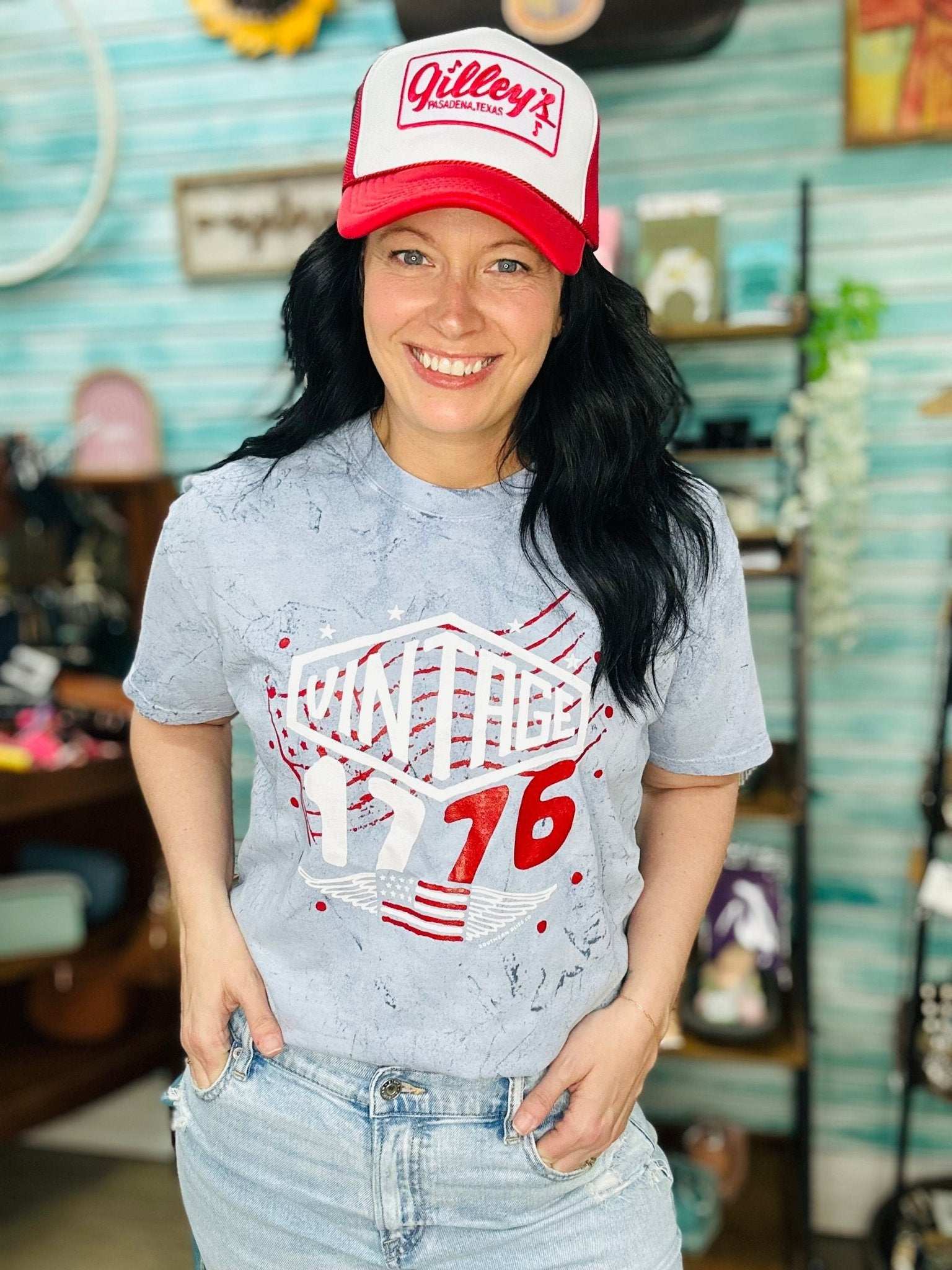 Vintage 1776 Patriot Tee - Roaming Gypsy Boutique
