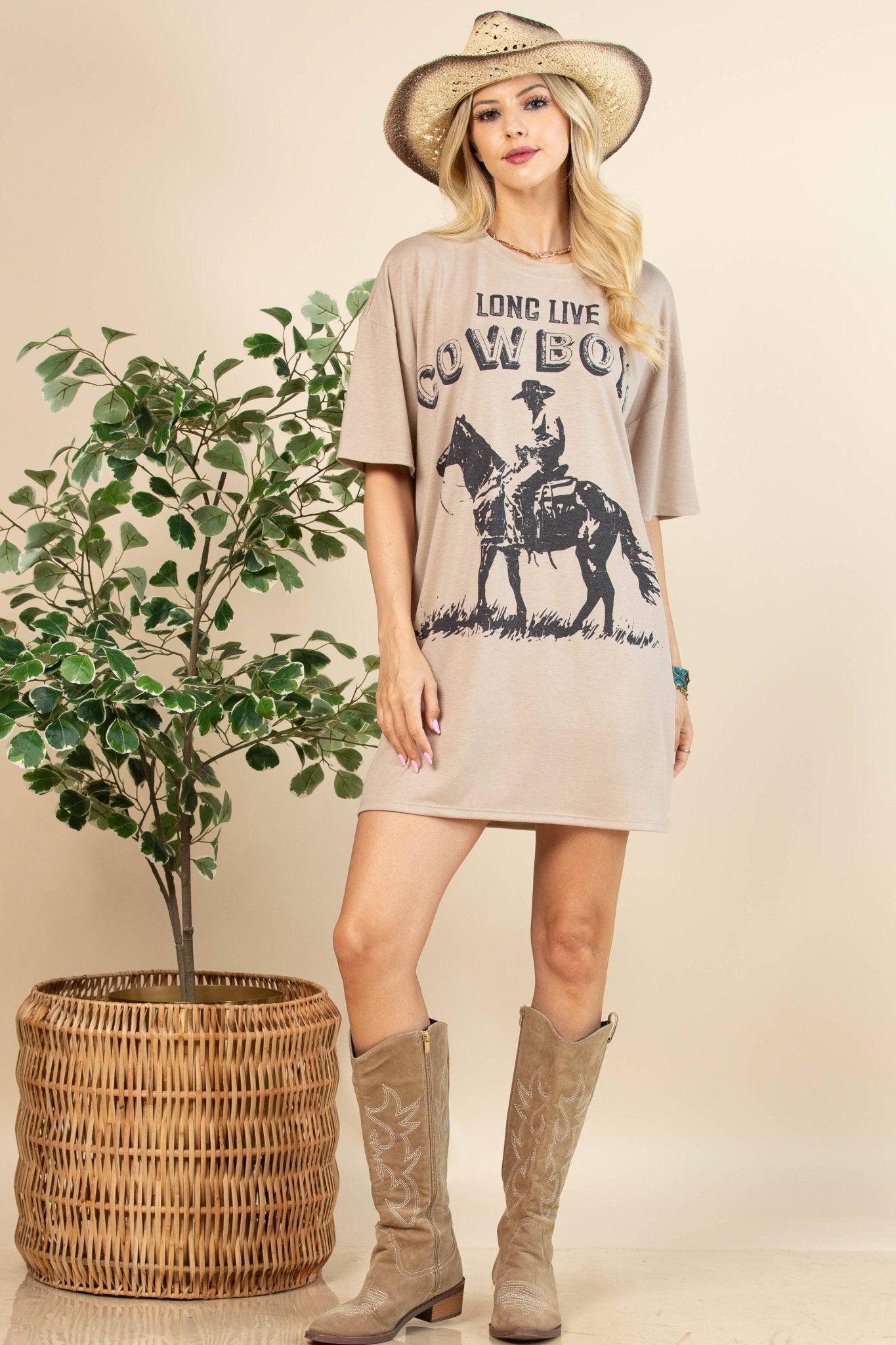 Vintage Cowboys Dress - Roaming Gypsy Boutique
