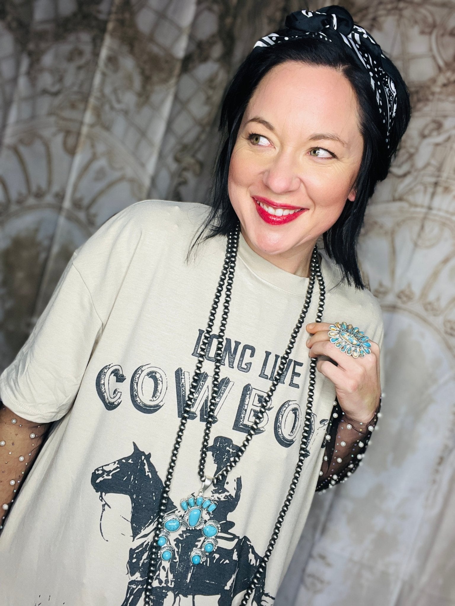 Vintage Cowboys Dress - Roaming Gypsy Boutique