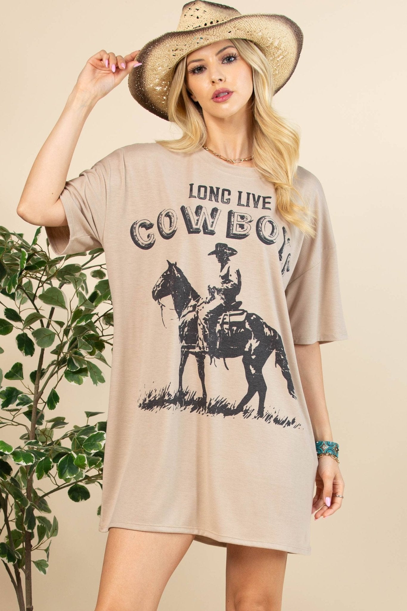 Vintage Cowboys Dress - Roaming Gypsy Boutique