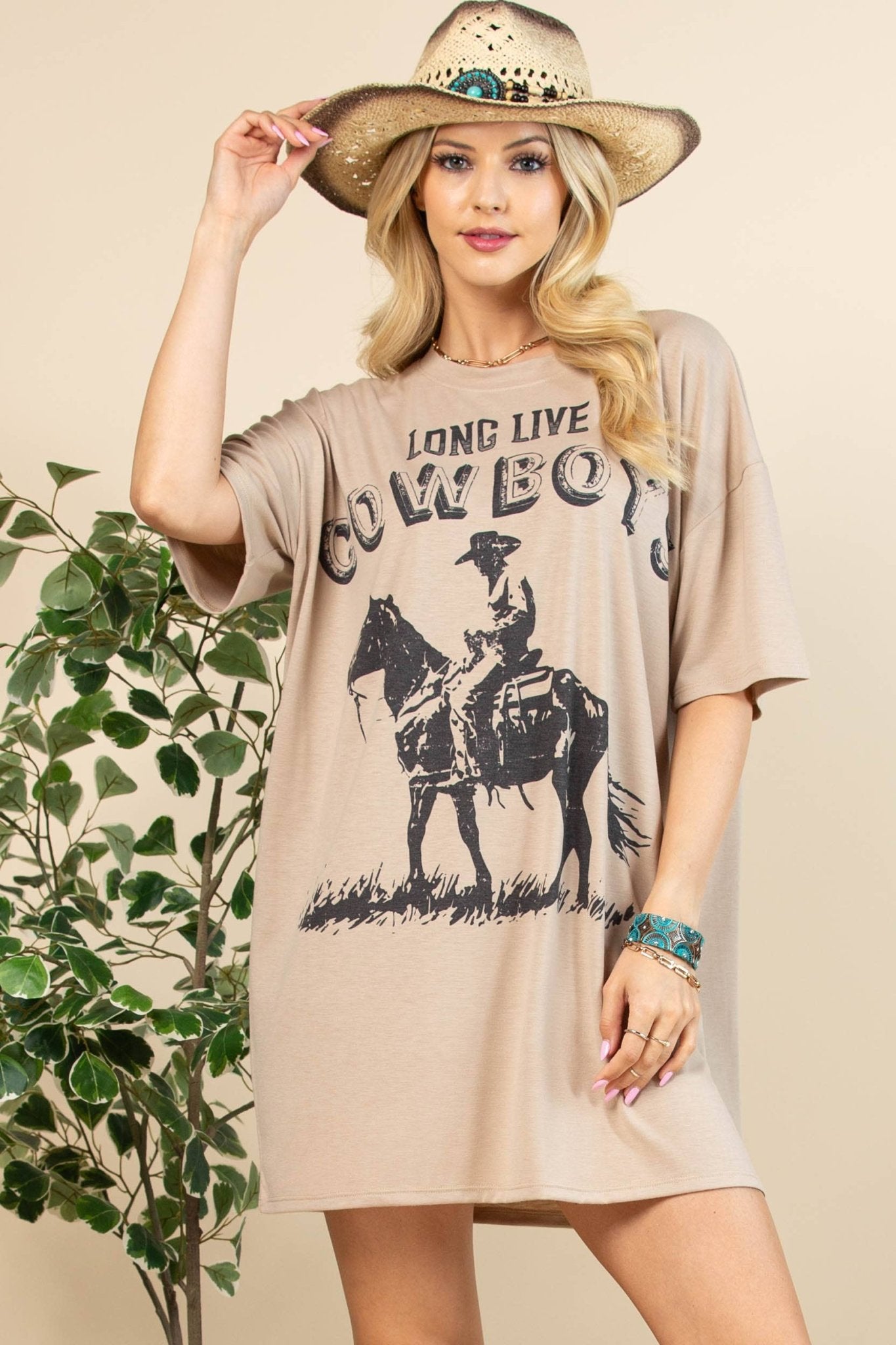 Vintage Cowboys Dress - Roaming Gypsy Boutique