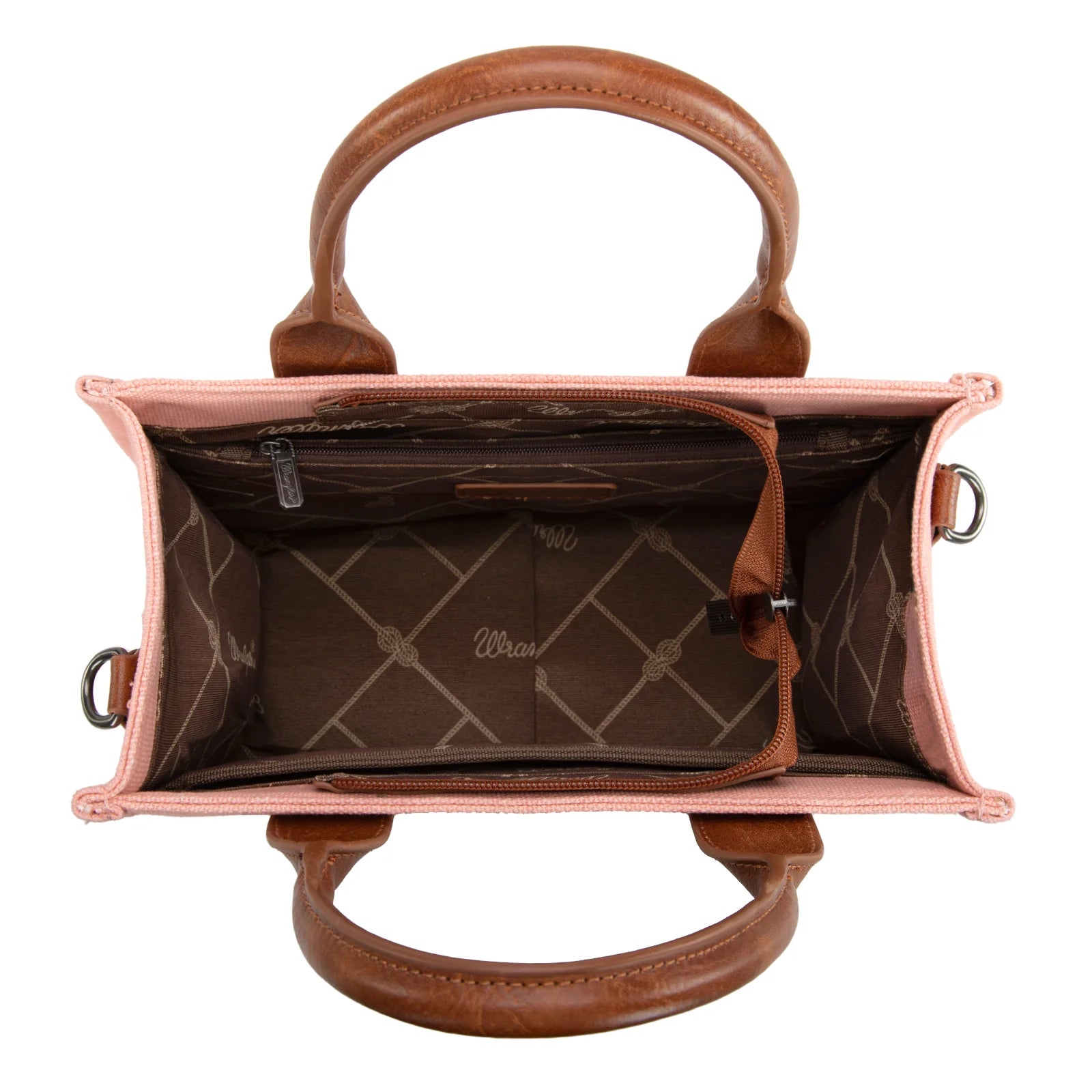 Vintage Pink Wrangler Canvas Crossbody Tote - Roaming Gypsy Boutique