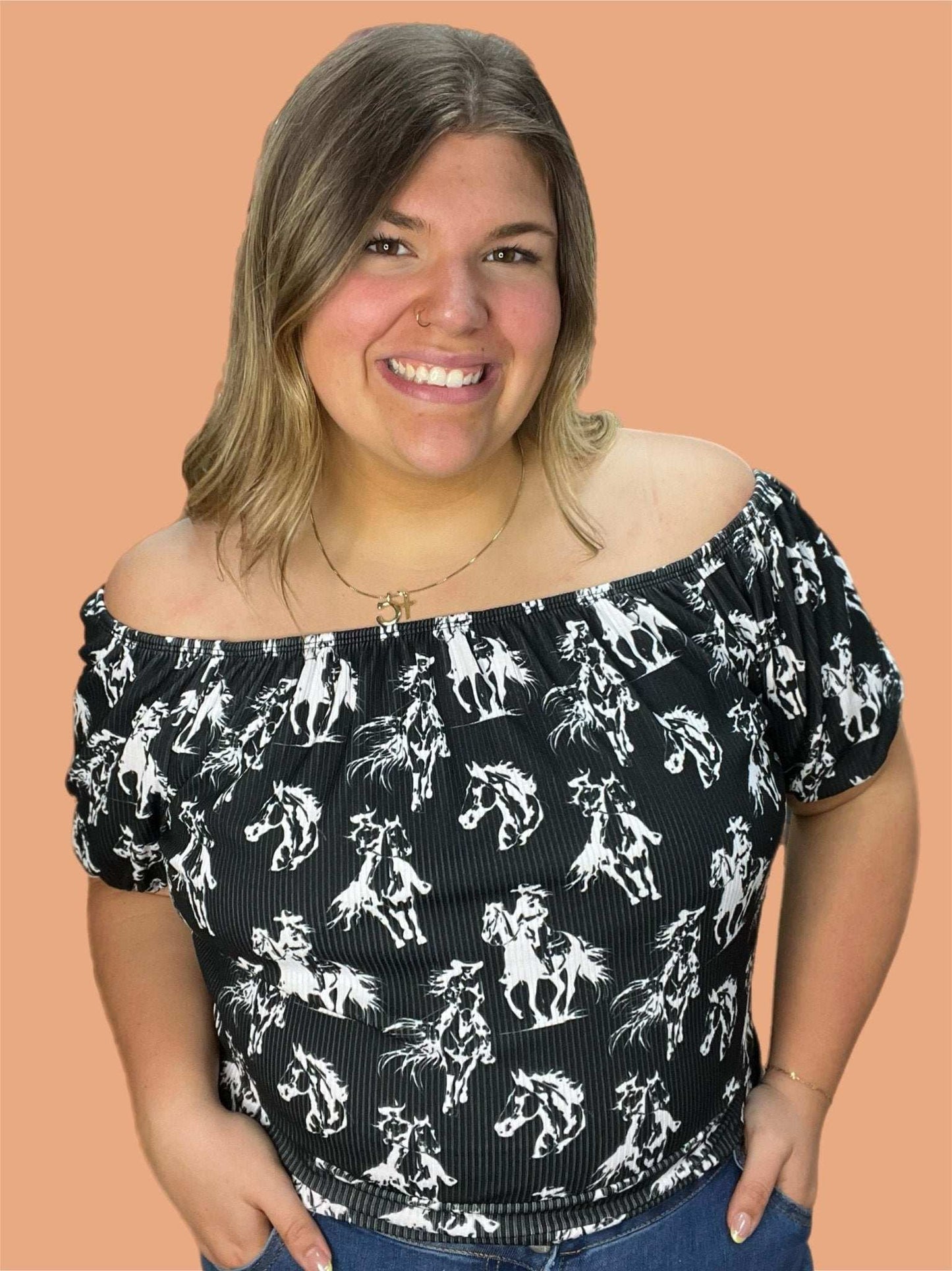 Western Tonto Blouse - Roaming Gypsy Boutique