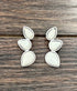 White Turquoise Stud Earrings - Roaming Gypsy Boutique