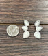 White Turquoise Stud Earrings - Roaming Gypsy Boutique