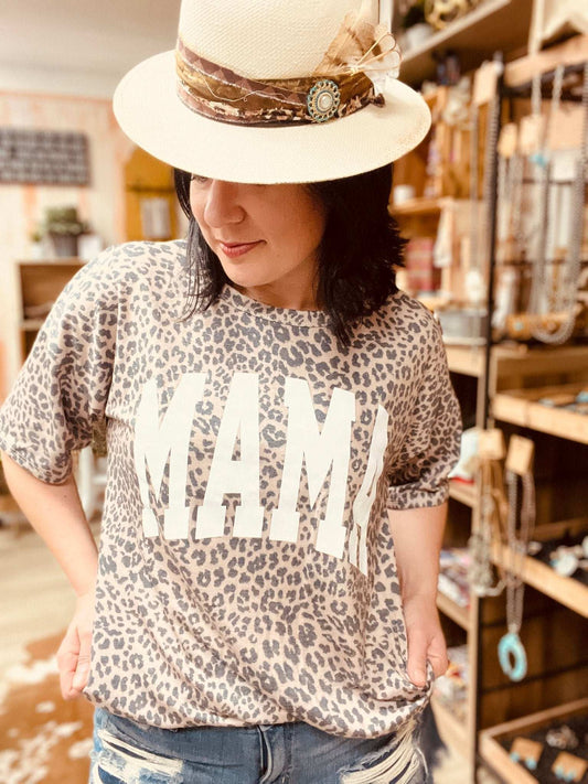 Wild MAMA Leopard Top - Roaming Gypsy Boutique