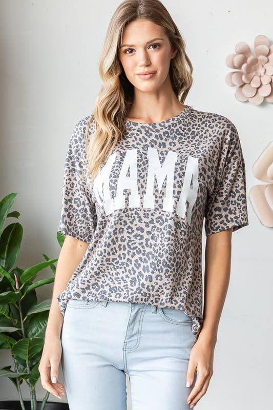 Wild MAMA Leopard Top - Roaming Gypsy Boutique
