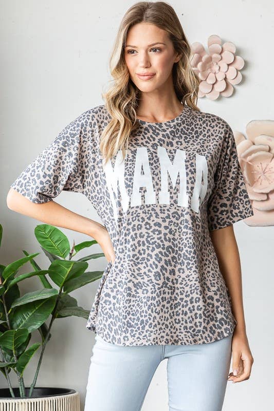 Wild MAMA Leopard Top - Roaming Gypsy Boutique