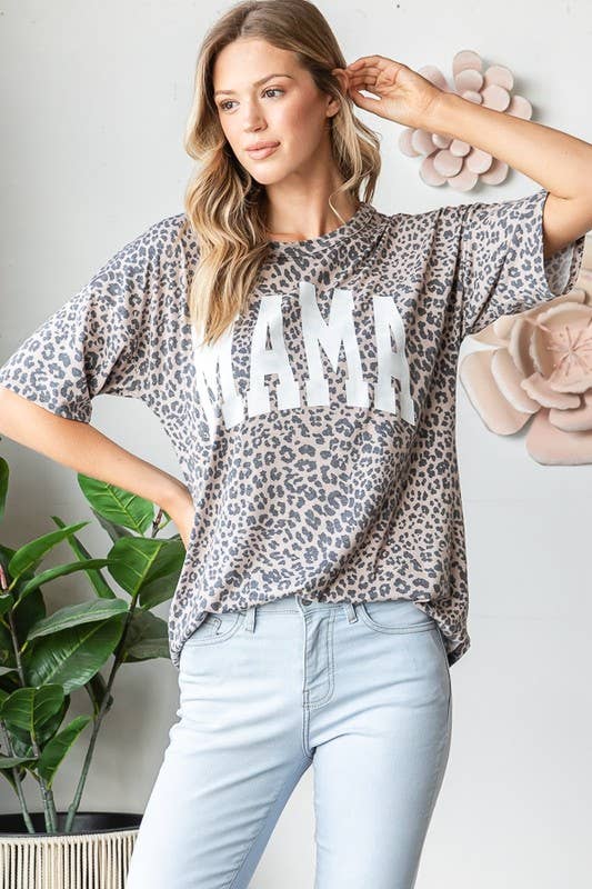 Wild MAMA Leopard Top - Roaming Gypsy Boutique