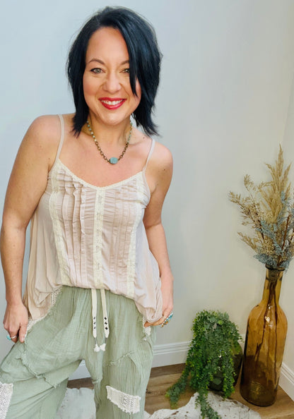 Wild Oats Lace Top - Roaming Gypsy Boutique