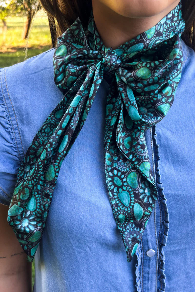 Turquoise Queen Latigo Twillie Rag