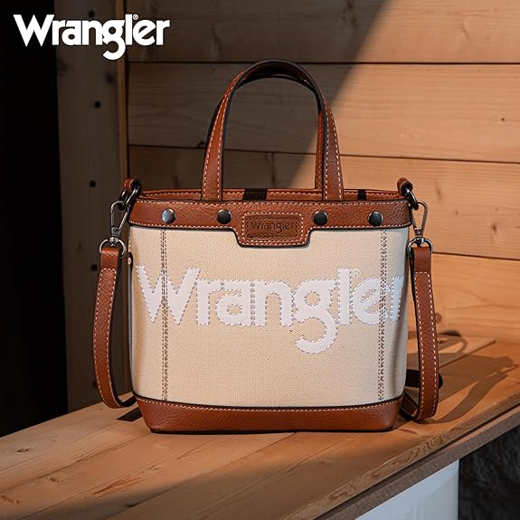 Wrangler Canvas Stitch Crossbody Tote - Roaming Gypsy Boutique