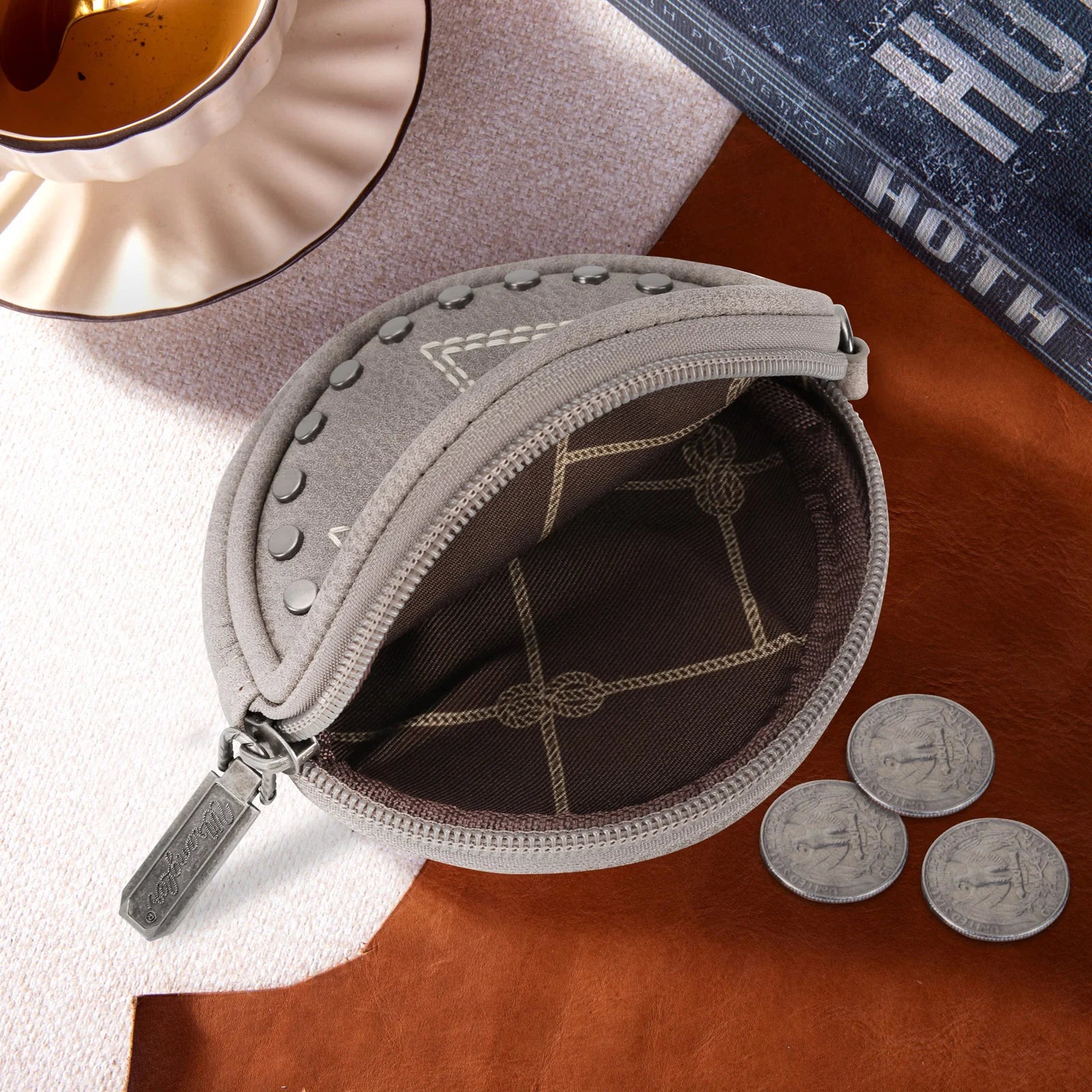 Wrangler Coin Pouch "W" Logo Bag Charm - Jean - Roaming Gypsy Boutique